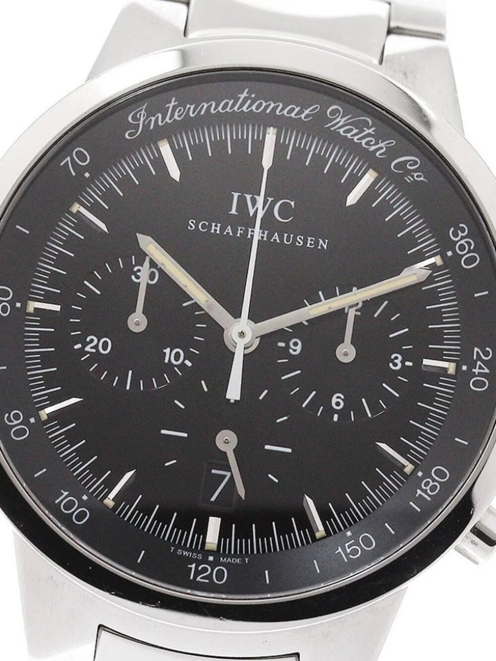 IWC SCHAFFHAUSEN GST IW372702 Chronograph Black Dial Quartz Men's Watch_948275
